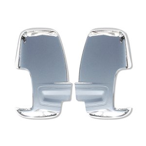 Ford Transit Mirror Cover - Omac - 2 Pcs - Chrome ABS Gloss Silver - 2015-2025